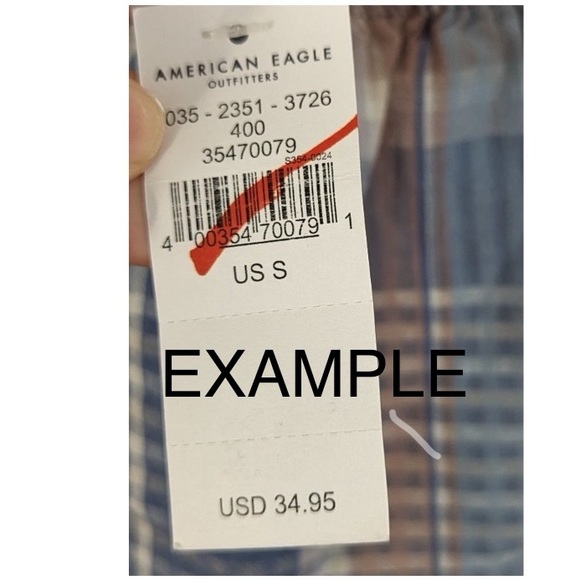 AEO 🦅 Off Shoulder Plaid Puff Sleeve Crop Top - Picture 13 of 15